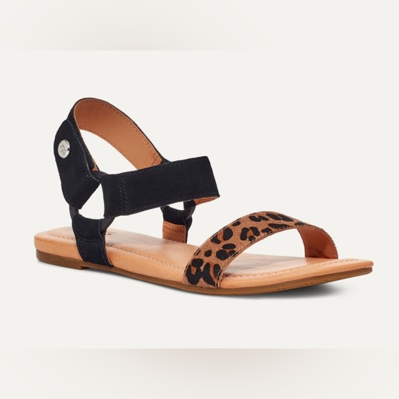 UGG Shoes - Women’s UGG Rynell leopard leather sandal. Size 8.5